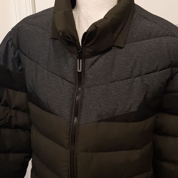 Outdoor Black and Gray Puffer Jacket - Picture 2 of 15